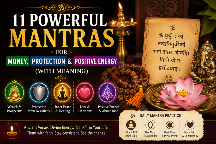 11 Powerful Mantras for Money, Protection & Positive Energy With Meaning