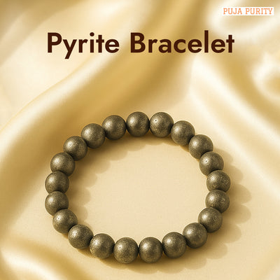 Pyrite Stone Bracelet for Wealth