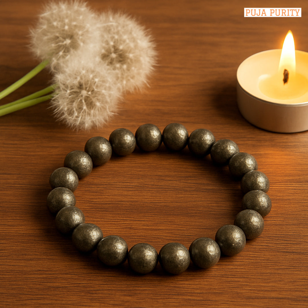 Pyrite Stone Bracelet for Wealth