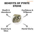 Natural Raw Pyrite Stone for Wealth Attraction, Prosperity & Positive Energy Boost