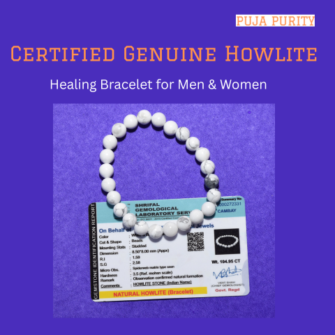 Natural Howlite Stone Bracelet