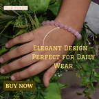 Rose Quartz Stone Bracelet for Love, Emotional Healing & Positive Relationship Energy