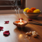 Puja Purity – Premium Ghee Diya Wick (100 Pcs) | Ready Made Ghee Batti for Daily Puja