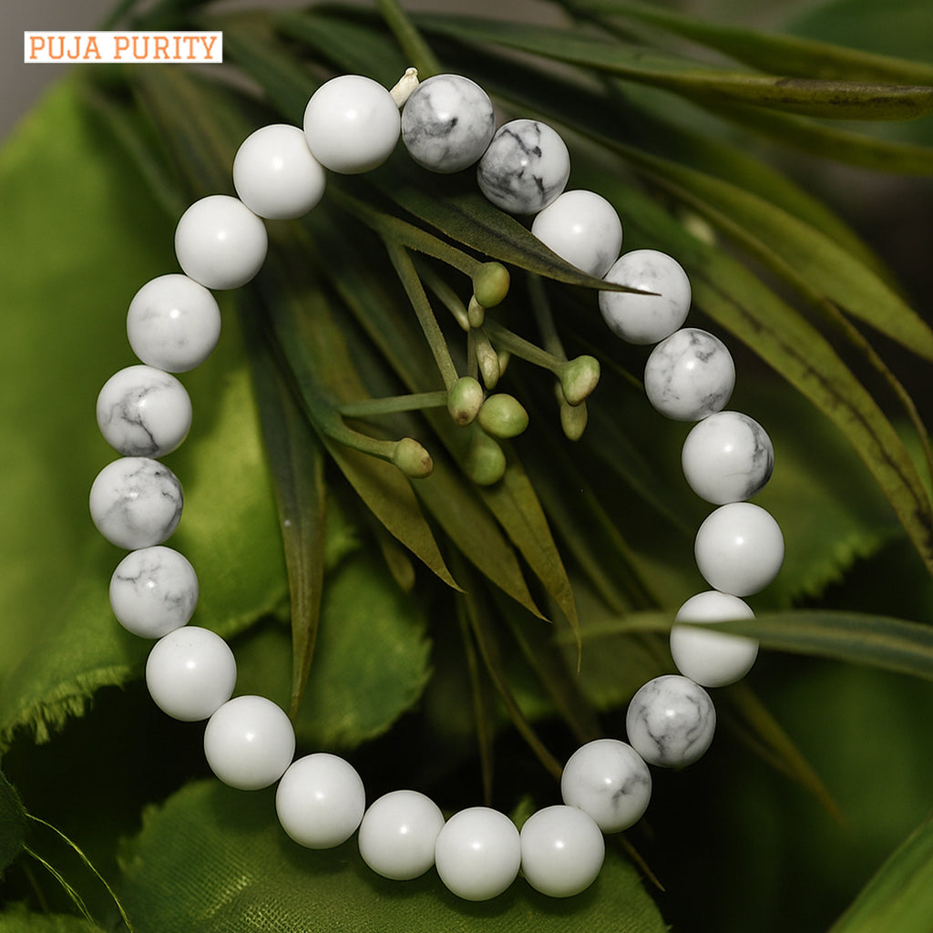 Natural Howlite Stone Bracelet