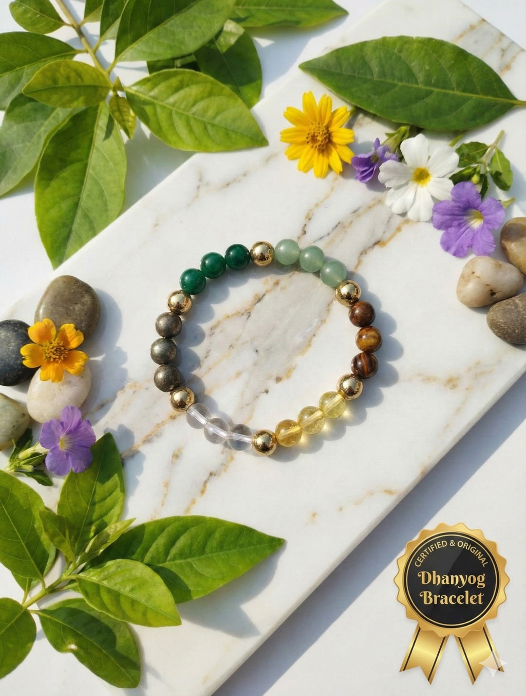 Dhanyog Bracelet for Wealth, Success & Positive Energy – Energized Spiritual Bracelet