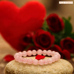 Rose Quartz Stone Bracelet for Love, Emotional Healing & Positive Relationship Energy