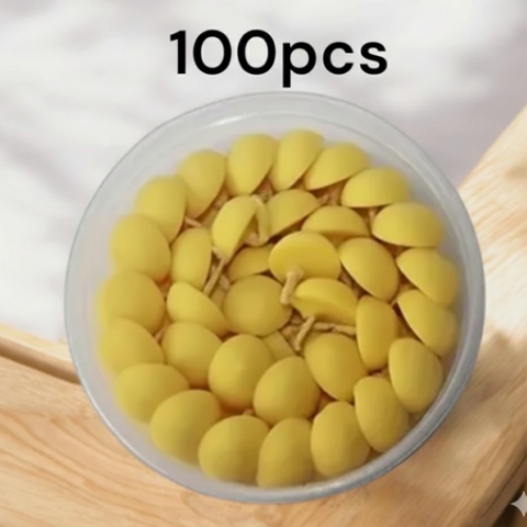 Puja Purity – Premium Ghee Diya Wick (100 Pcs) | Ready Made Ghee Batti for Daily Puja