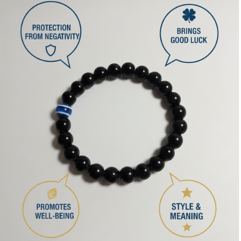 Evil Eye Protection Bracelet for Negative Energy, Luck & Spiritual Safety